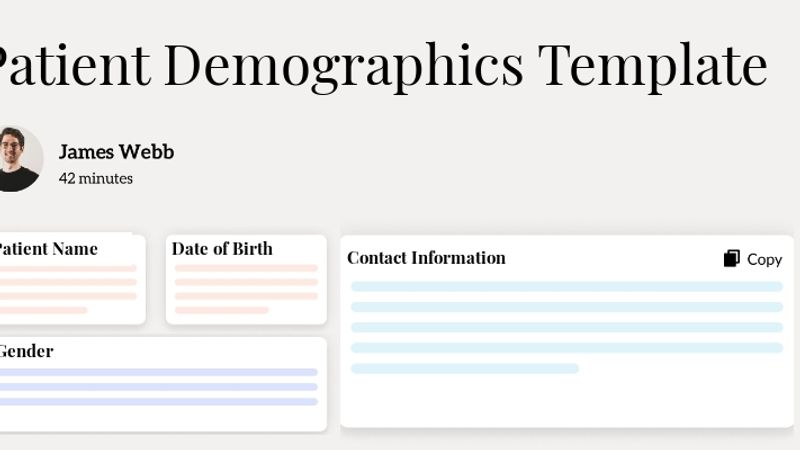 Patient Demographics Template Hero Image