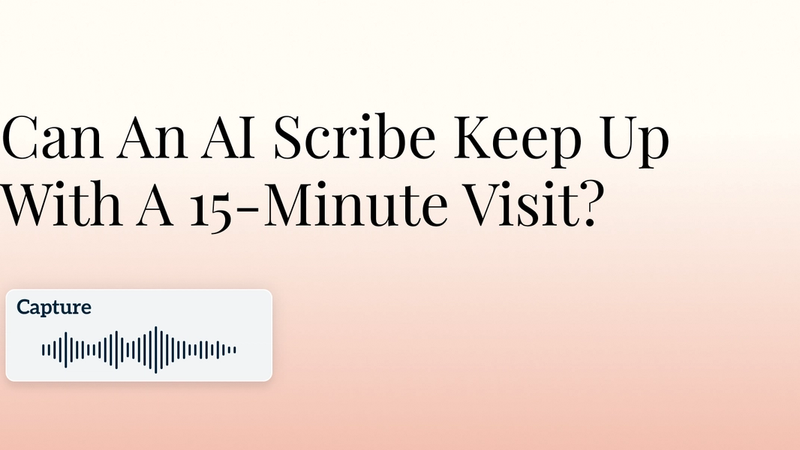 Can An AI Scribe Keep Up With A 15-Minute Visit? Hero Image