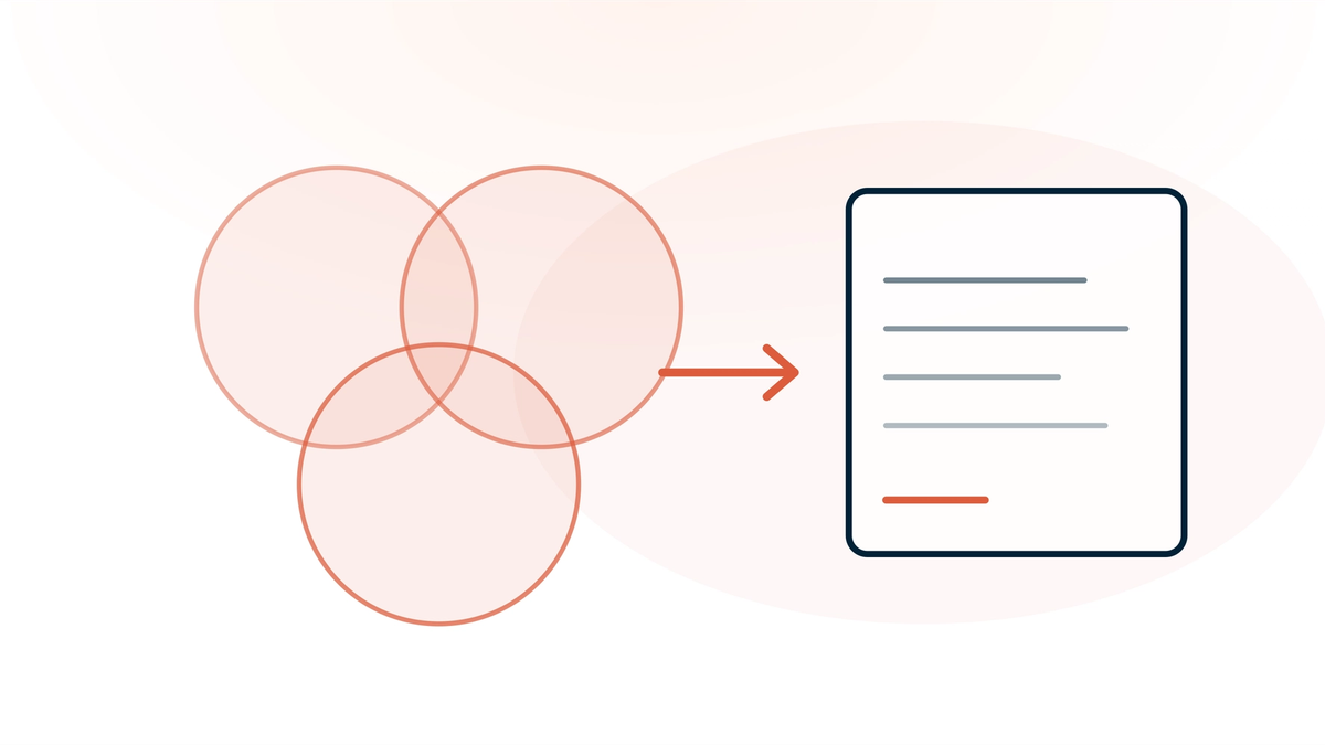 Three overlapping domains — biological, psychological and social — resolving into a single clinical note, representing the biopsychosocial model of chronic pain.