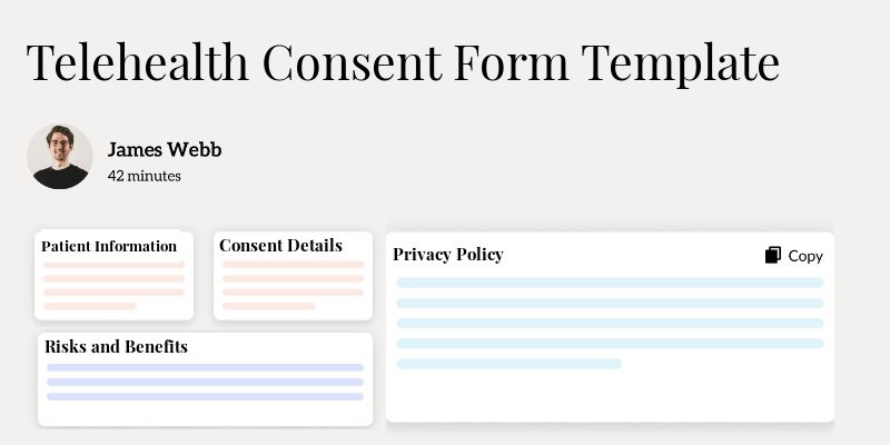 Telehealth Consent Form Template Hero Image