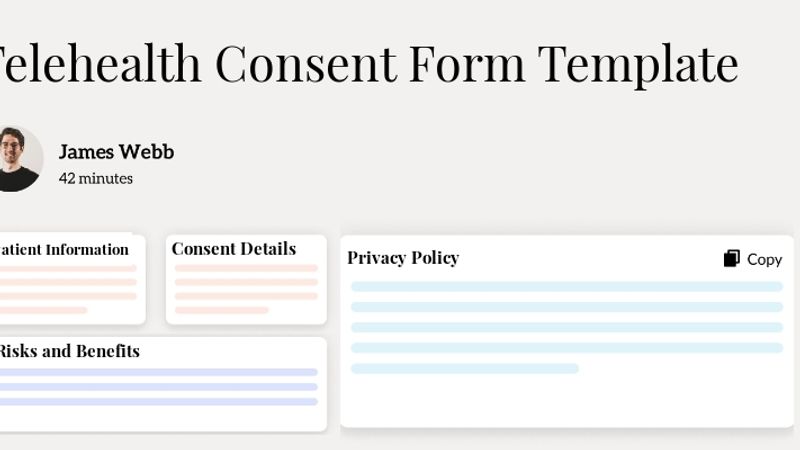 Telehealth Consent Form Template Hero Image