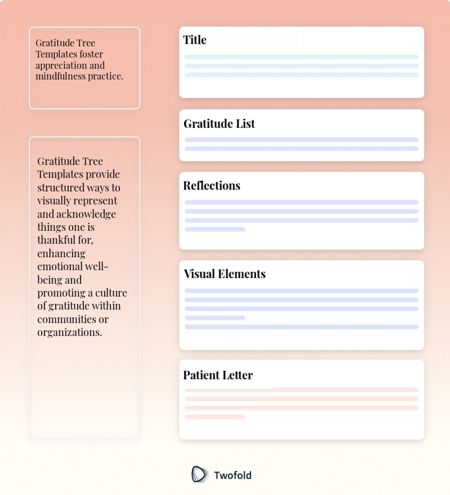 Key Components of Gratitude Tree Template