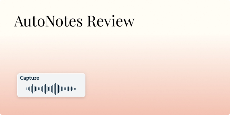 Autonotes AI Review Header