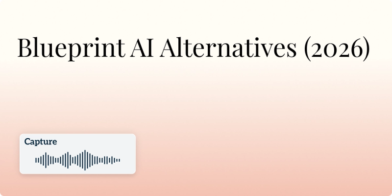 Blueprint AI Alternatives (2026)