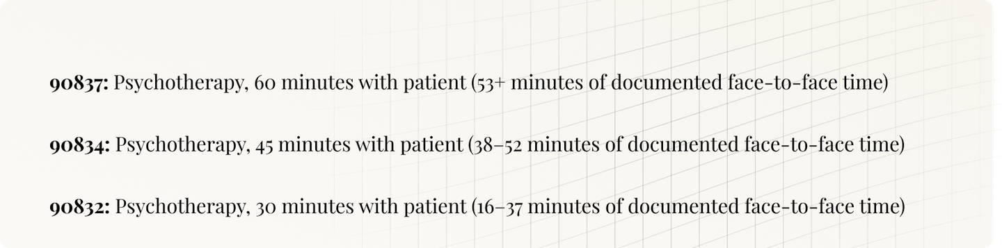 90832 CPT Code: Guide to 30-Minute Psychotherapy Billing