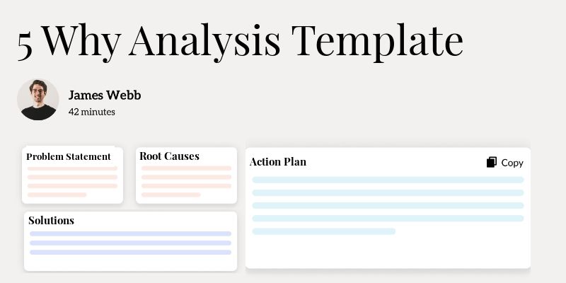 5 Why Analysis Template Hero Image