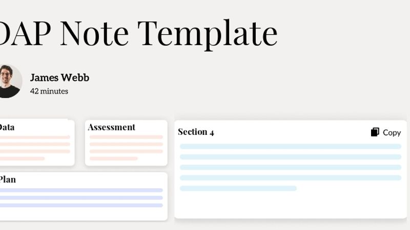 DAP Note Template Hero Image