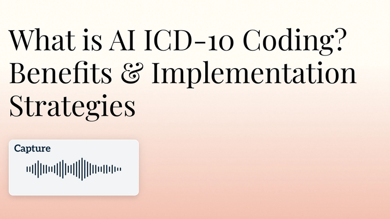 What is AI ICD-10 Coding? Benefits & Implementation Strategies Hero Image