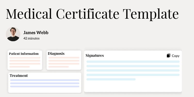 Medical Certificate Template Template Hero Image