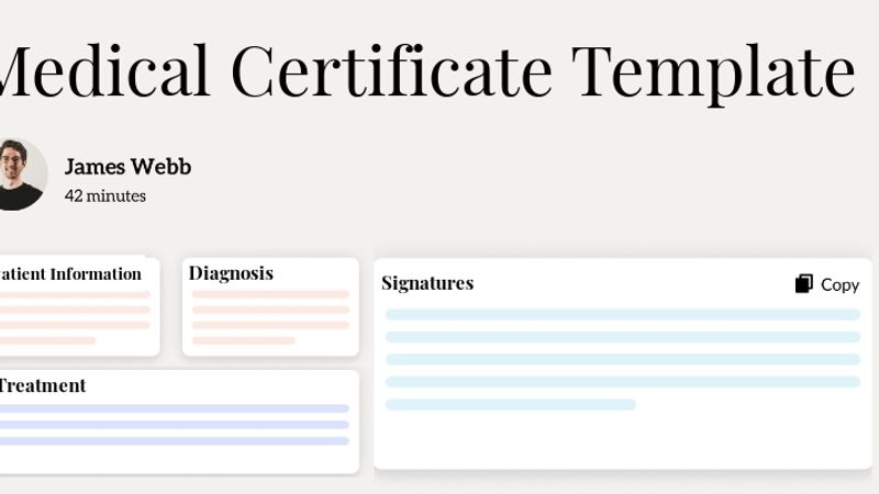 Medical Certificate Template Template Hero Image