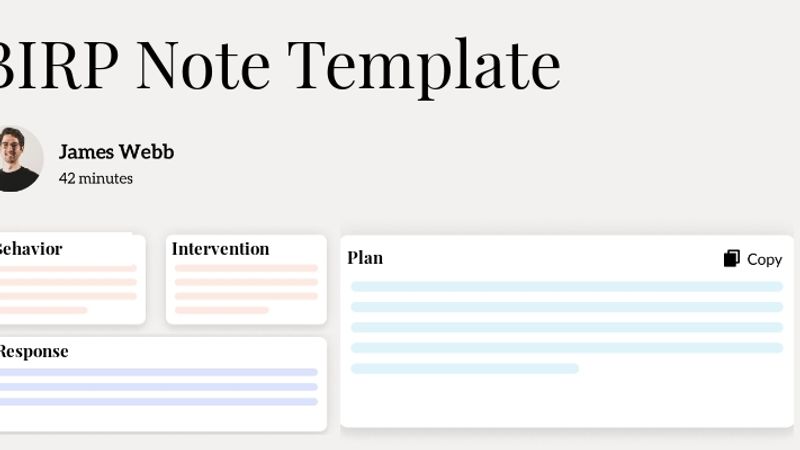 BIRP Note Template Hero Image