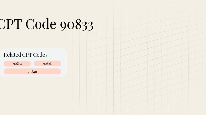 Header image for Code 90833