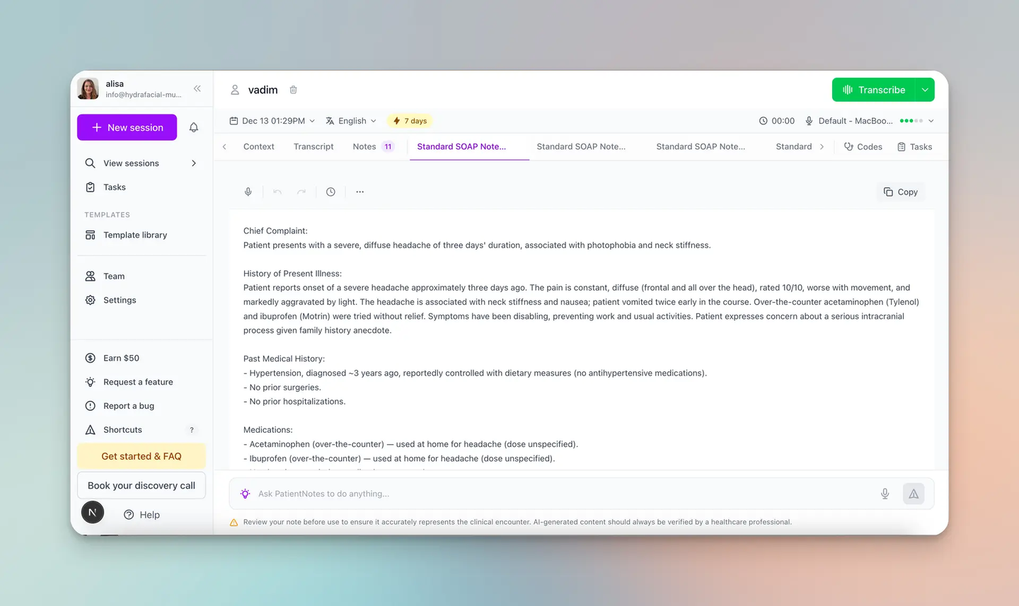 Patientnotes.AI