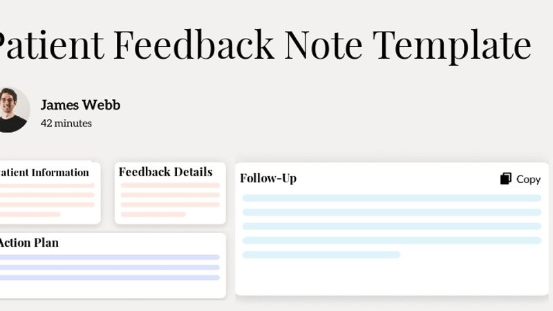 Patient Feedback Note Template Hero Image