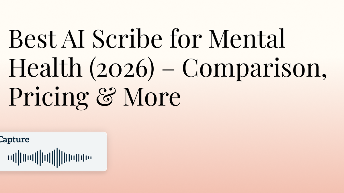 Twofold Health Top AI Scribe for Mental Health Hero Image