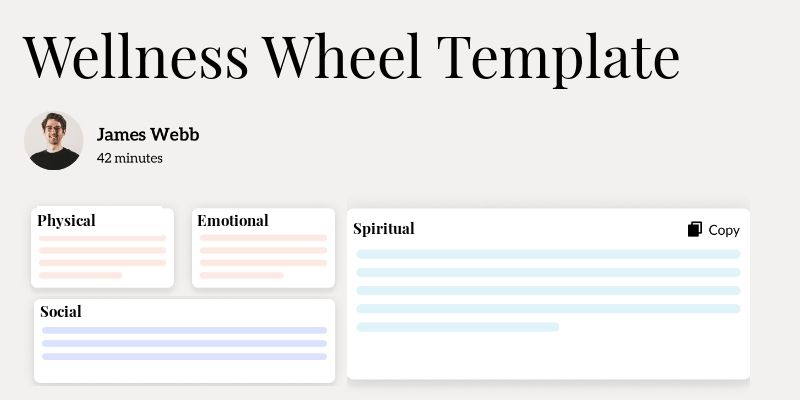 Wellness Wheel Template Hero Image