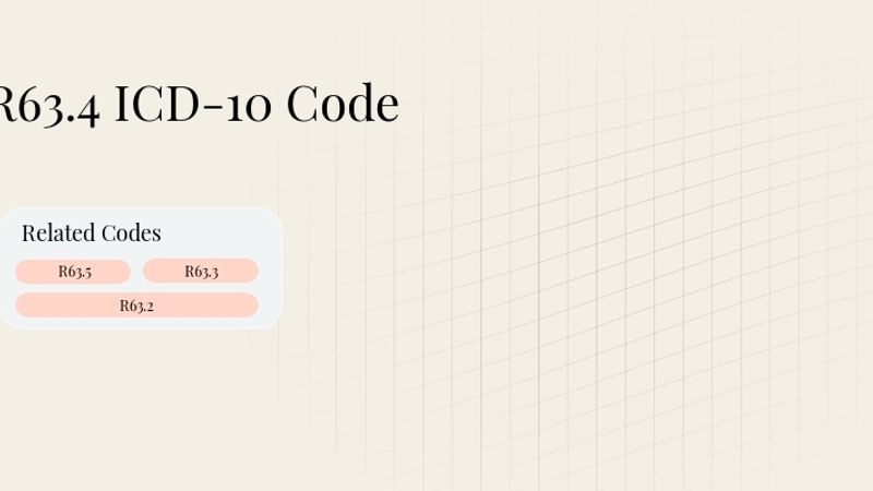 R63.4 ICD-10 Code: Abnormal weight loss