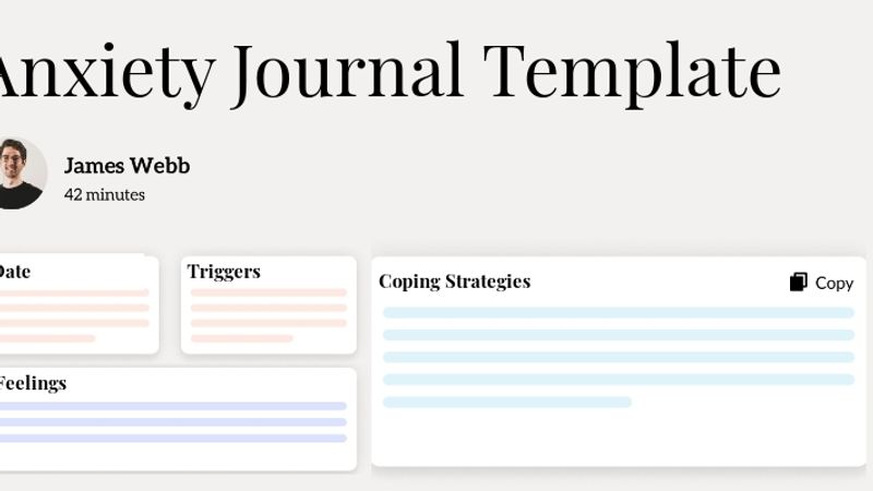 Anxiety Journal Template Hero Image