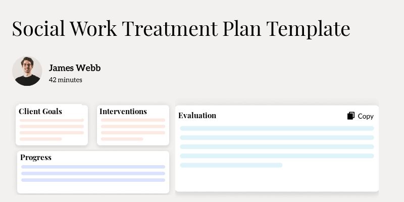 Social Work Treatment Plan Template Hero Image