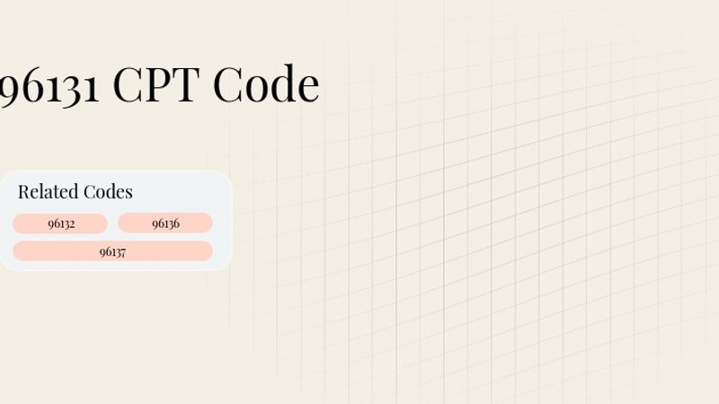 96131 CPT Code: Psychological and Neuropsychological Testing