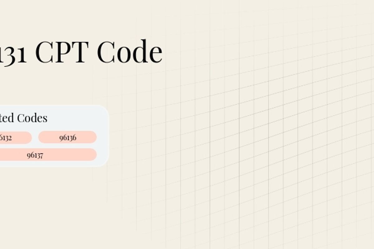 96131 CPT Code: Psychological and Neuropsychological Testing