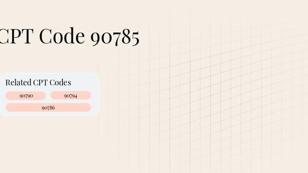 Header image for Code 90785