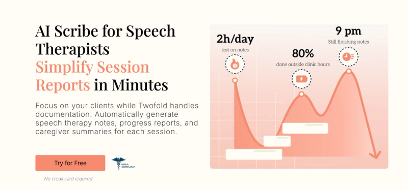 Twofold AI for speech therapists