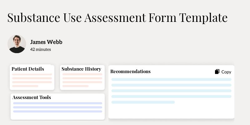 Substance Use Assessment Form Template Template Hero Image