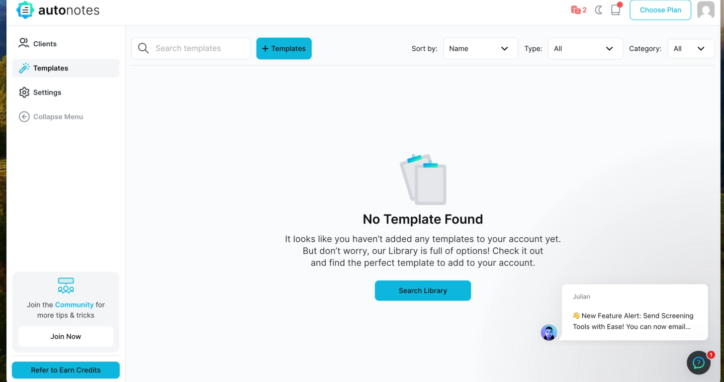 Autonotes Dashboard image