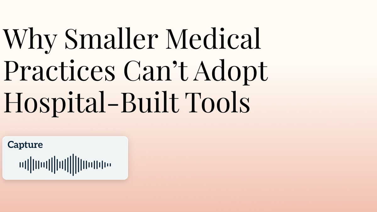 The Small Practice Tech Gap Hero Image