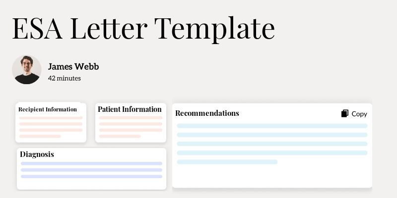 ESA Letter Template Hero Image