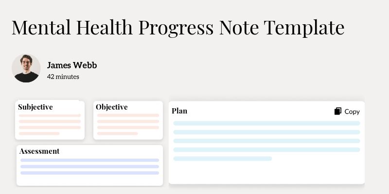Mental Health Progress Note Template Template Hero Image