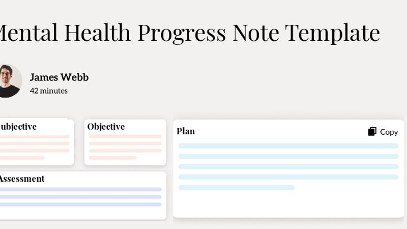 Mental Health Progress Note Template Template Hero Image