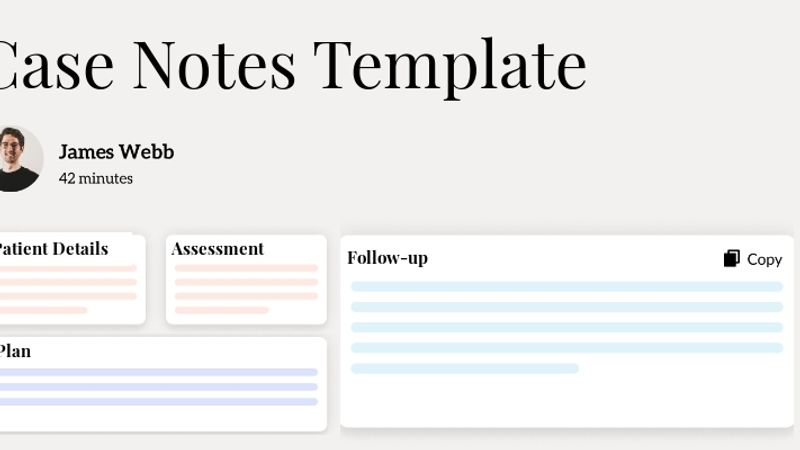 Case Notes Template Hero Image