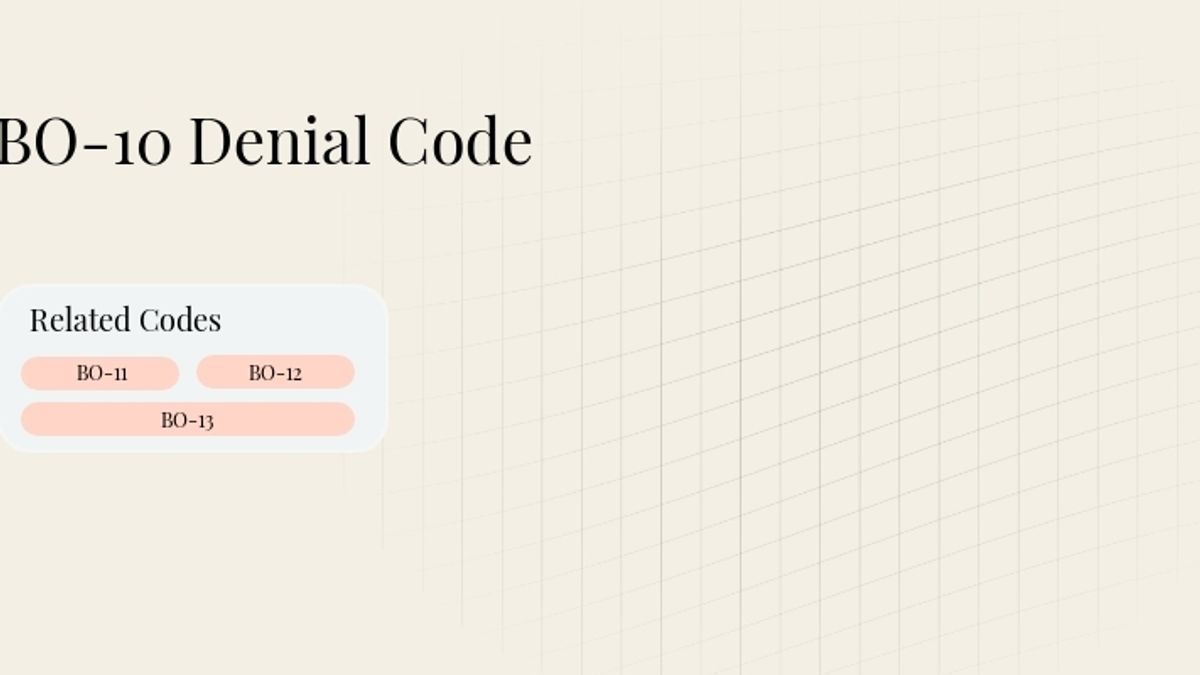 BO-10 Denial Code: Allowed Amount Reduced