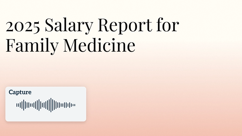 2025 Salary Report for Family Medicine Hero Image