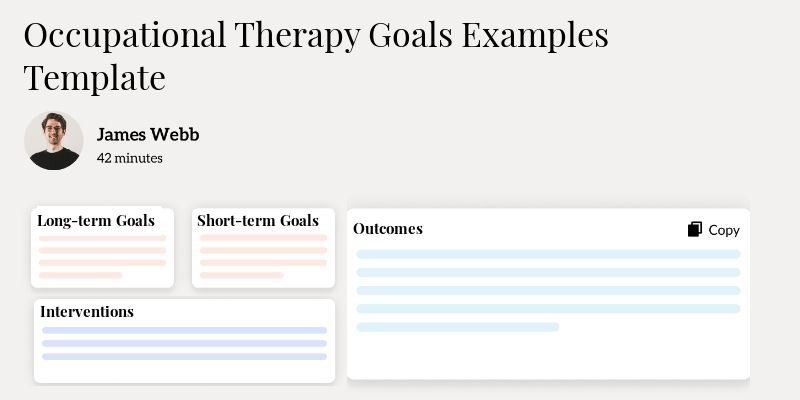 Occupational Therapy Goals Examples Template Template Hero Image