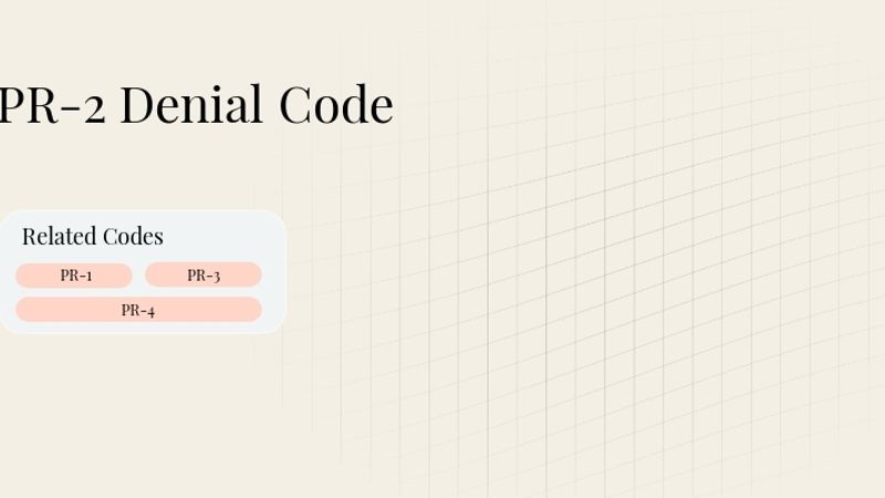 PR-2 Denial Code: Patient Responsible – Coinsurance Amount