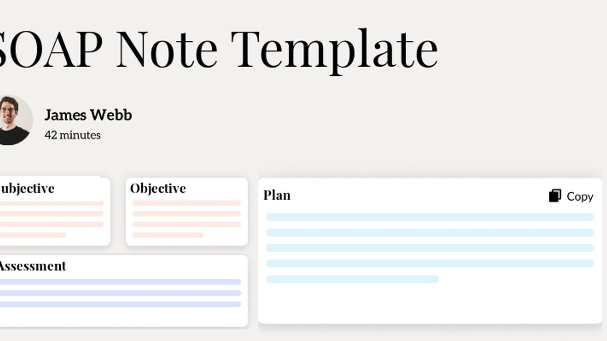 SOAP Note Template Hero Image