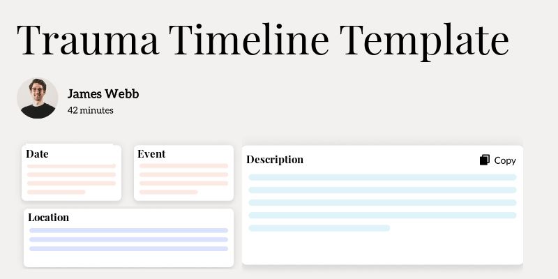 Trauma Timeline Template Hero Image