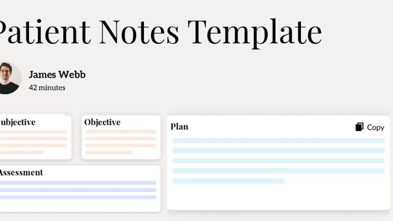 Patient Notes Template Hero Image