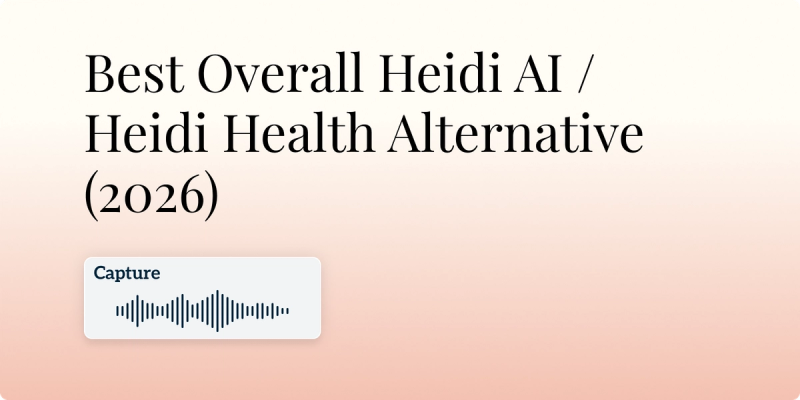 Best Overall Heidi AI / Heidi Health Alternative (2026)