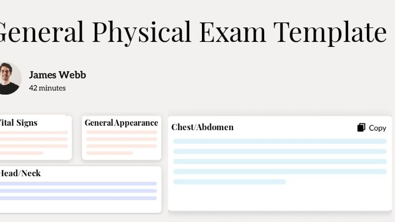 General Physical Exam Template Hero Image