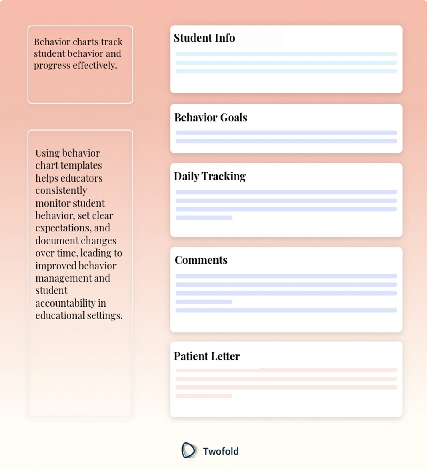 Key Components of Behavior Chart Template