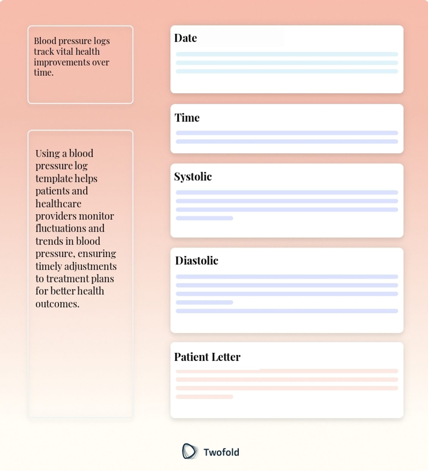 Key Components of Blood Pressure Log Template