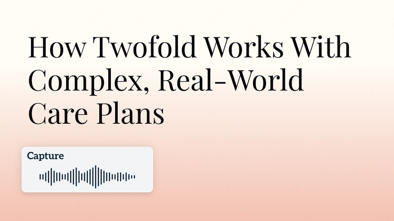How Twofold Works With Complex, Real-World Care Plans Hero Image