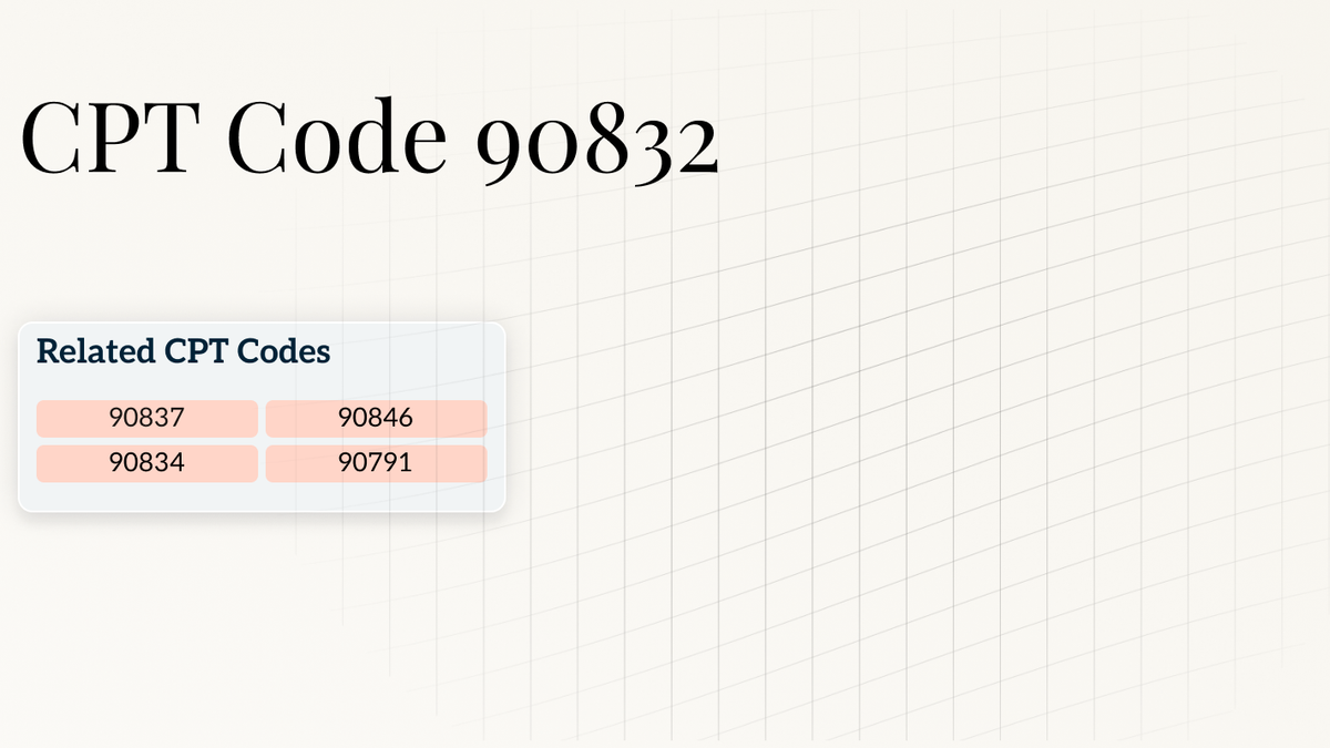 Raiki Numata  90832 CPT Code: Guide to 30-Minute Psychotherapy Billing