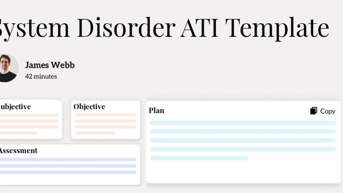 System Disorder ATI Template Hero Image