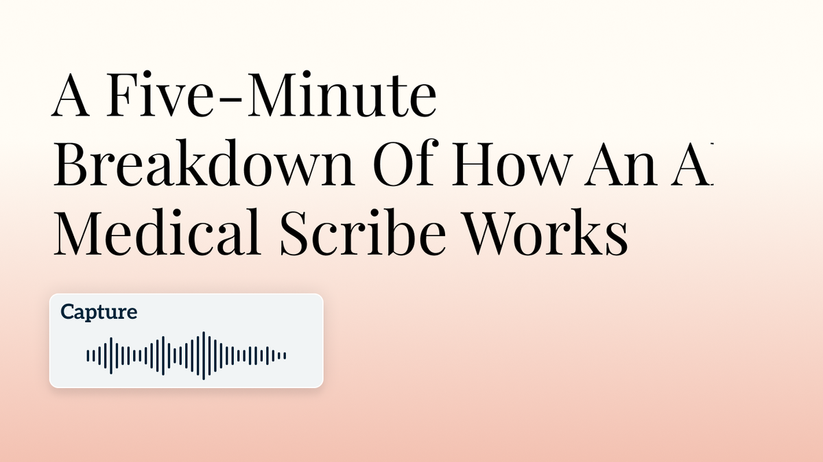 A Five-Minute Breakdown Of How An AI Medical Scribe Works Hero Image