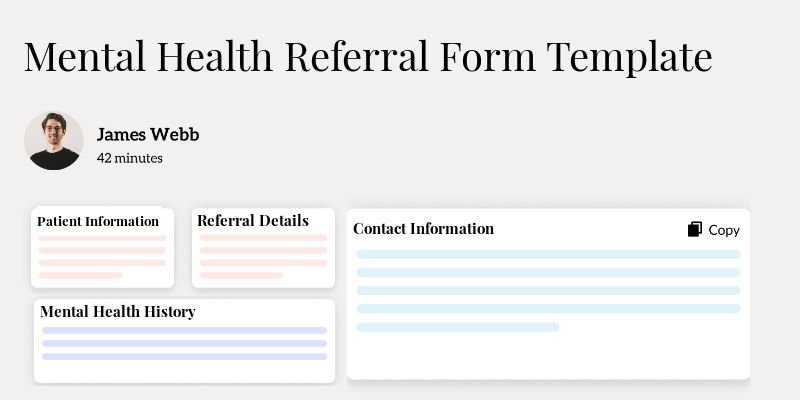 Mental Health Referral Form Template Hero Image